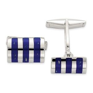 925 Sterling Silver Lapis Cuff Links
